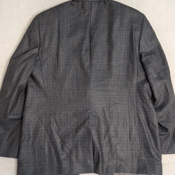Ralph Ralph Lauren Silk Wool Blazer Men 44 Plaid Blue 2 Button Sport Coat 1 Vent